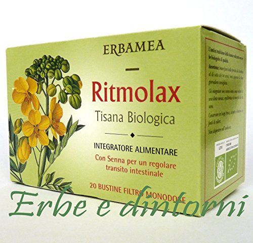 RITMOLAX TISANA BIOLOGICA 20 bustine Lassativo, senna, finocchio, carvi, menta, camomilla