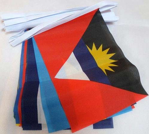 9m 30 Flag Caribbean Nations Countries Material Bunting by Flag Co