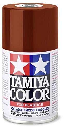 TAMIYA 85033 TS-33 Rumpf-Rot matt 100ml- Sprühfarbe für Plastikmodellbau, Modellbau und Bastelzubehör, Sprühfarbe für den Modellbau