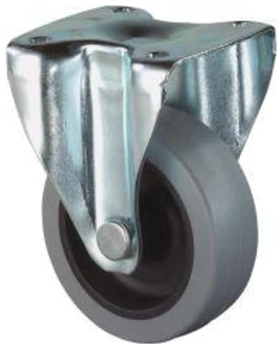 FORMAT 4021885040079 – bockrolle. Gummirad grau Gleitlager 50 mm