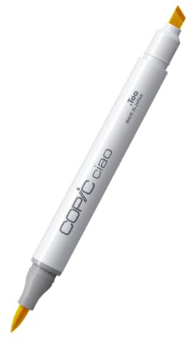 Copic Classic Coloured Marker Pen - (Y-15) Cadmium Yellow, For Art & Crafts, Colouring, Graphics, Highlighter, Design, Anime, Professional & Beginners, Art Supplies & Colouring Books