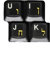 HQRP Tastaturaufkleber Hebräisch transparente laminierte mit gelben Buchstaben Fuer Standard Laptop Notebook PC Tastaturen
