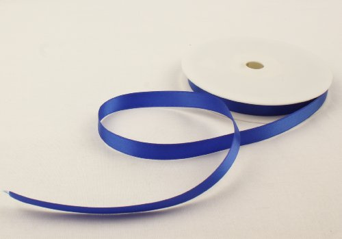 2 Metres of 10mm width Double Faced Satin Ribbon - Choose from 22 Colours (Royal Blue)