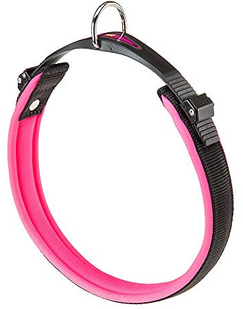 Ferplast Ergofluo Dog Collar, 43-51 cm, Fuchsia
