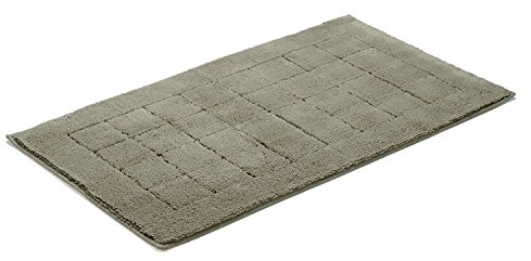 Vossen Exclusive – Badeteppich, Baumwolle, Steingrau, 67 x 120 cm