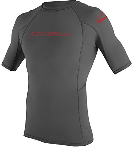 O'Neill Unisex Kids Youth Basic Skins Short Sleeve Guard Rash Vest, Graphite, 6 EU