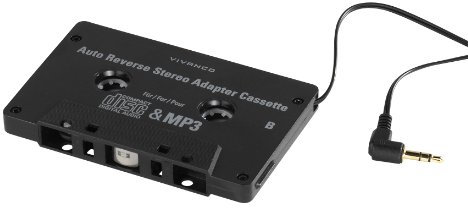 Vivanco IACA2 Adaptercassette für MP3-Player ans Autoradio anzubinden (3,5mm Klinkenstecker) schwarz
