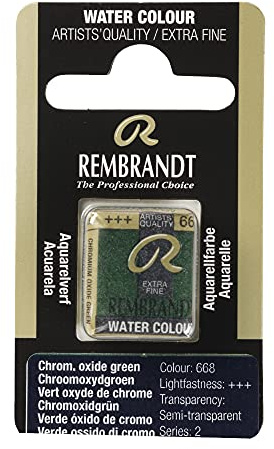 Rembrandt Watercolour Pan Chromium oxide green 668 (05866681)