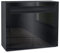 Vladon Kommode Valencia, Made in Germany, Sideboard mit 2 Türen und 1 offenem Fach, Schwarz matt/Schwarz Hochglanz/Schwarz Hochglanz (108 x 92 x 40 cm)