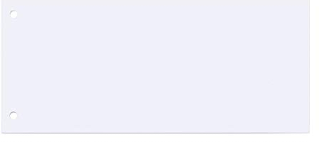 Q-Connect KF00515 Trennblätter, Farbregister, Aktenfahnen, Universalregister Trennstreifen 10,5x24cm 100 Stück weiß