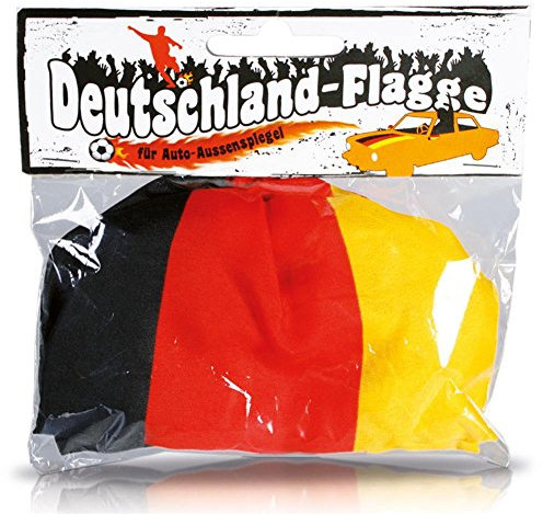 HC-Handel 911400 Außenspiegelfahne Deutschland 2er Set WM EM