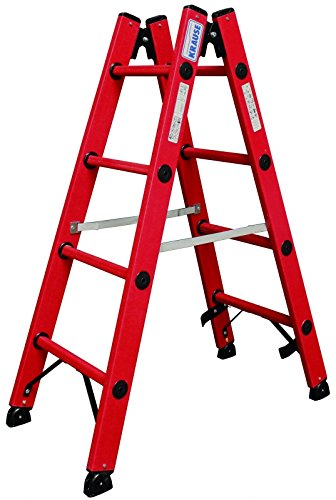 Krause lhb710 Leiter doppelt Kunststoff in Fiberglas, 2 x 5 Stufen, 1.5 m Höhe