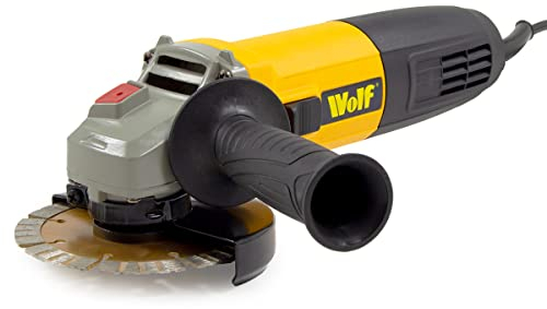 Angle Grinder 850w 115mm Corded 2 Position Adjustable 11000RPM with Diamond Disc for Cutting Grinding Masonry Concrete Steel - 2 Years Warranty