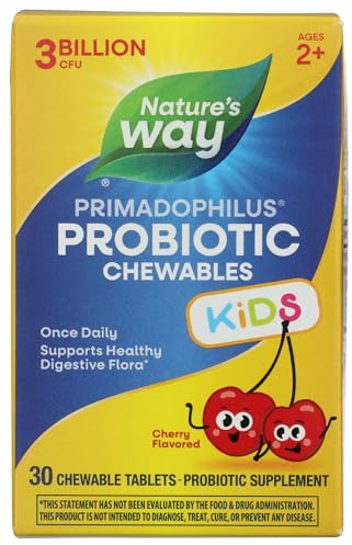 Nature's Way Primadophilus Kids, Cherry Flavor Chewable, 30 ct