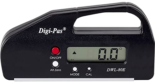 Digi-Pas DWL80E 0,1 Grad Digitale Wasserwaage/Winkellehre/Winkelmesser/Neigungsmesser Taschengröße