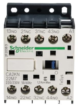 Schneider Electric TeSys K control relay - 2 NO + 2 NC - = 690 V - 220...230 V AC coil