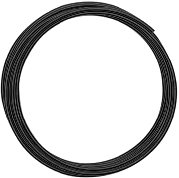 Vaessen Creative Aluminiumdraht, Schwarz, 3mm x 3m, Aluminium Wire, Basteldraht, Dekodraht, Floristikdraht Aludraht Schmuck 3 mm x 3 Meter | Biegsam Schmuckdraht, 300 x 3 x 3 cm, 3