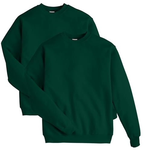 Hanes Men's ComfortBlend Sweatshirt, Deep Forest, Medium