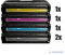 Eurotone Druckerpatronen kompatibel für Ricoh Aficio SP C250SF SP C250DN, 2X BK, 1x C, 1x Y, 1x M