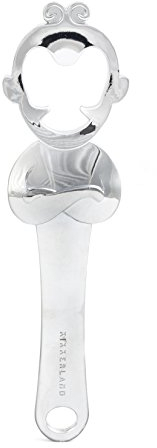 Kikkerland BO21 Bottle Opener Monkey King, Chrome, Silver