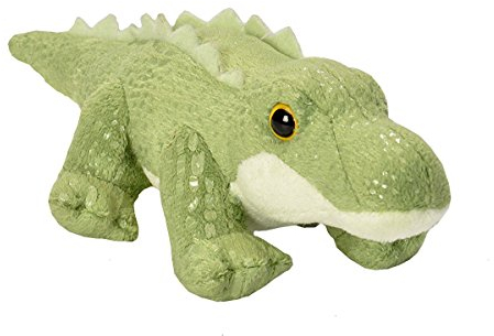 Wild Republic 18103 - CK Lil's Plüsch Alligator Krokodil, 15 cm, Mehrfarbig/Meereswellen (Ocean Tides)