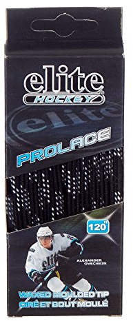 Elite Hockey Prolace Waxed Hockey Skate Laces - Black - 108