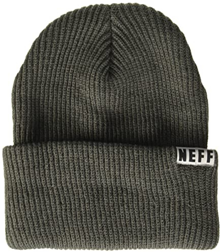 Neff Fold Beanie Hat - Charcoal, One Size