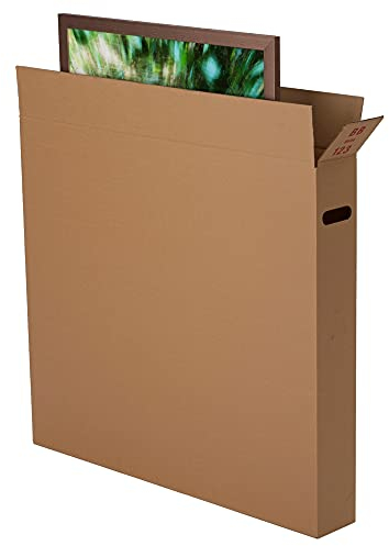 BB-Verpackungen 5 x Bilderkarton 900 x 120 x 800 mm (2-wellig, Bilderkarton braun)