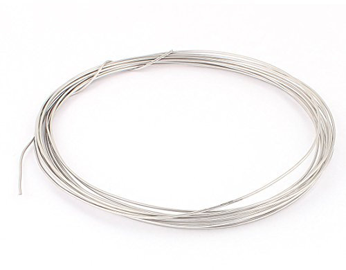 sourcing map sourcingmap® Nicromo 80 Calentador de calentamiento de alambre 1.2mm 17 AWG 16 pies Rollo 0,304 Ohm/ft