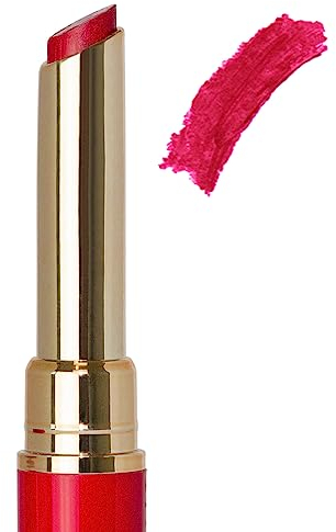 COSLINE Lippenstift Himbeere 413, Kühler Rotton, Vegan Lipstick, Langanhaltend, Weich und cremig