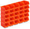 Pack of 25 Storage Boxes Size 3 - Red-Brown (19.5 x 12 x 9 cm)
