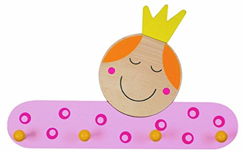 Niermann-Standby 937 - Garderobe Prinzessin - Hier hängt die kleine Prinzessin ihr Gewand auf. Garderobe aus Holz mit 4 Haken