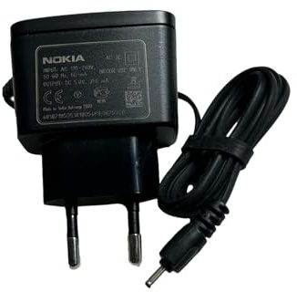 Nokia AC 3E Caricatore Originale 1200/1202/1203/1208/1209/1280/1616/1650/1661/1662/1800/2220 Slide/2680 Slide/1680 Classic/2323 Classic/2330 Classic/2600 Classic/2630/2660/2690 FFP