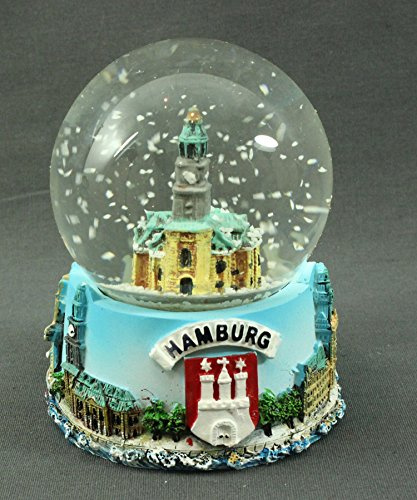 Buddel-Bini Versand Schneekugel Michel Michaeliskirche Hamburg Schüttelkugel Glitzerkugel Mitbringsel