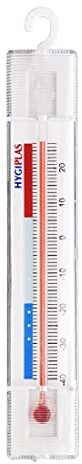 Hygiplas 6067 Hanging Freezer Thermometer 141mm Refrigerator Temperature Gauge