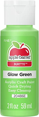 Plaid Enterprises Apple Barrel GREEN Glow in the Dark