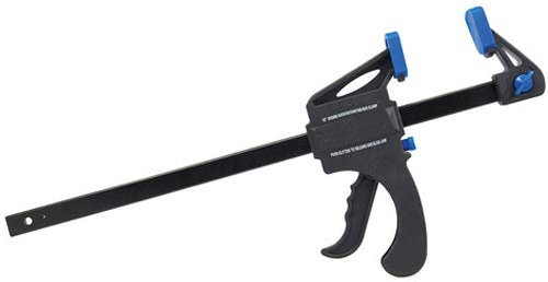 300mm Quick Clamp/Spreader | Single Handed Release & Trigger G-Clamps | Adjustable Head Vice | Lightweight Long Join Holder | Workshop Wood Bench Grip