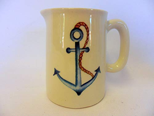 Nautical Anchor jug by Heron Cross Pottery.