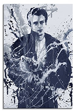 James Dean III Art 90x60cm - Wandbild als Kunstbild Malerei Fotoleinwand fertig auf Keilrahmen direkt vom Künstler