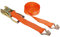 Kerbl Cravatta a cricchetto, due parti, 50 mm x 8 m, 2000 kg/4000 kg, arancione