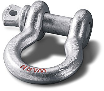 WARN 88999 Steel 3/4 Clevis D-Ring Shackle with 7/8 Pin: 9 Ton (18,000 lb) Capacity