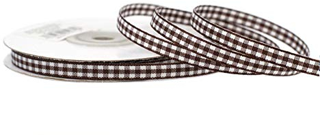 Creativery Karoband 6mm x 20m braun