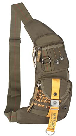 Innturt Bodybag-Rucksack, Nylon - Medium-Army Green