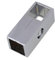 RDEXP Silver 2 Way Square Tube Rack Clamp Tube for 25mm Pipe Connector Fittings