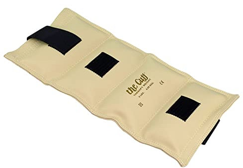 CanDo Gewichtsmanschette - Cando Hand- und Fußgelenkgewichte, 4,1 kg, creme, beige, 10-0214