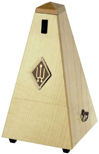 Wittner Metronom Taktell Pyramidenform System Maelzel Serie 800 - Massivholzgehäuse - Ohne Glocke - Ahorn natur matt - Mechanisch zum Aufziehen - Keine Batterien erforderlich - Made in Germany