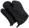 DII Basic Terry Kollektion 100% Baumwolle gesteppt, Schwarz, Oven Mitt, 2