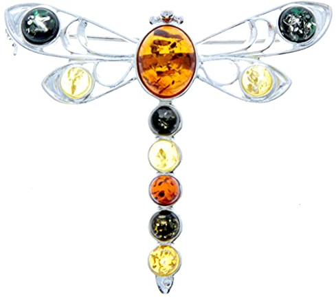 SilverAmber 4032 - Broche Femme - Ambre - Argent 925/1000