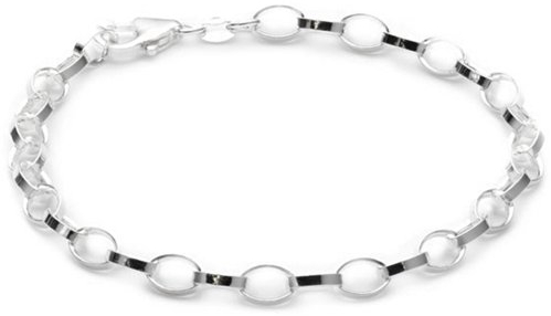 Vinani Damen Armband - hochwertiges Basis Bettelarmband aus Italien Charm-Anhänger 925 Sterling Silber 19,5 cm BBC