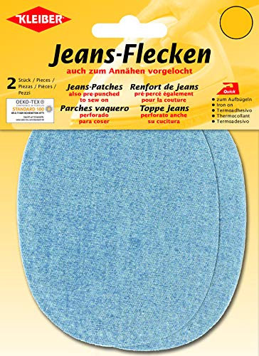 Kleiber Denim Jean Repair Patches, Light Blue